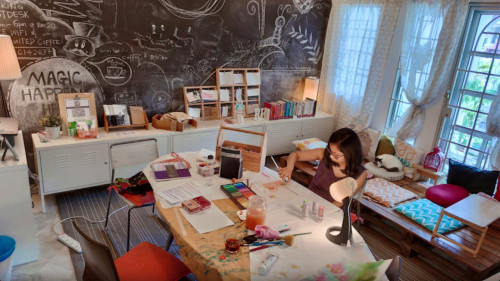 Vibrant Boho Styled House w/ Coworking