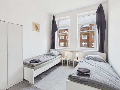Business Apartment with Balcony and Open Living Concept in Bremerhaven