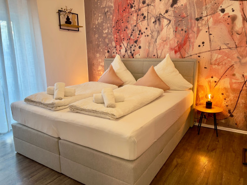 Modern, fully furnished 49 sqm apartment in Würzburg Old Town for short-term rental for 1-3 people