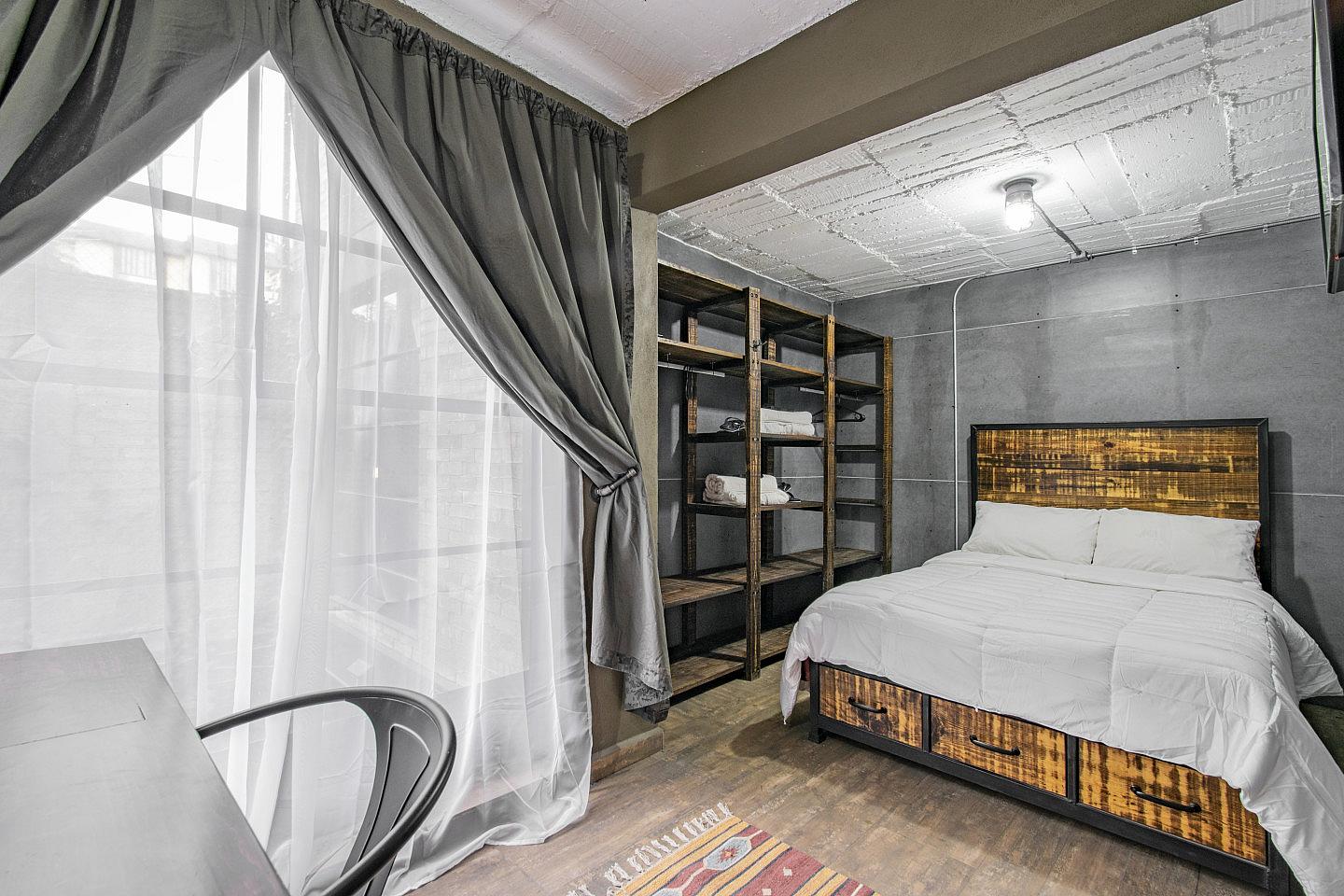  Private Queen Room  -  Industrial Designed Building w/ Coworking + Rooftop Deck  - Gallery -  29
