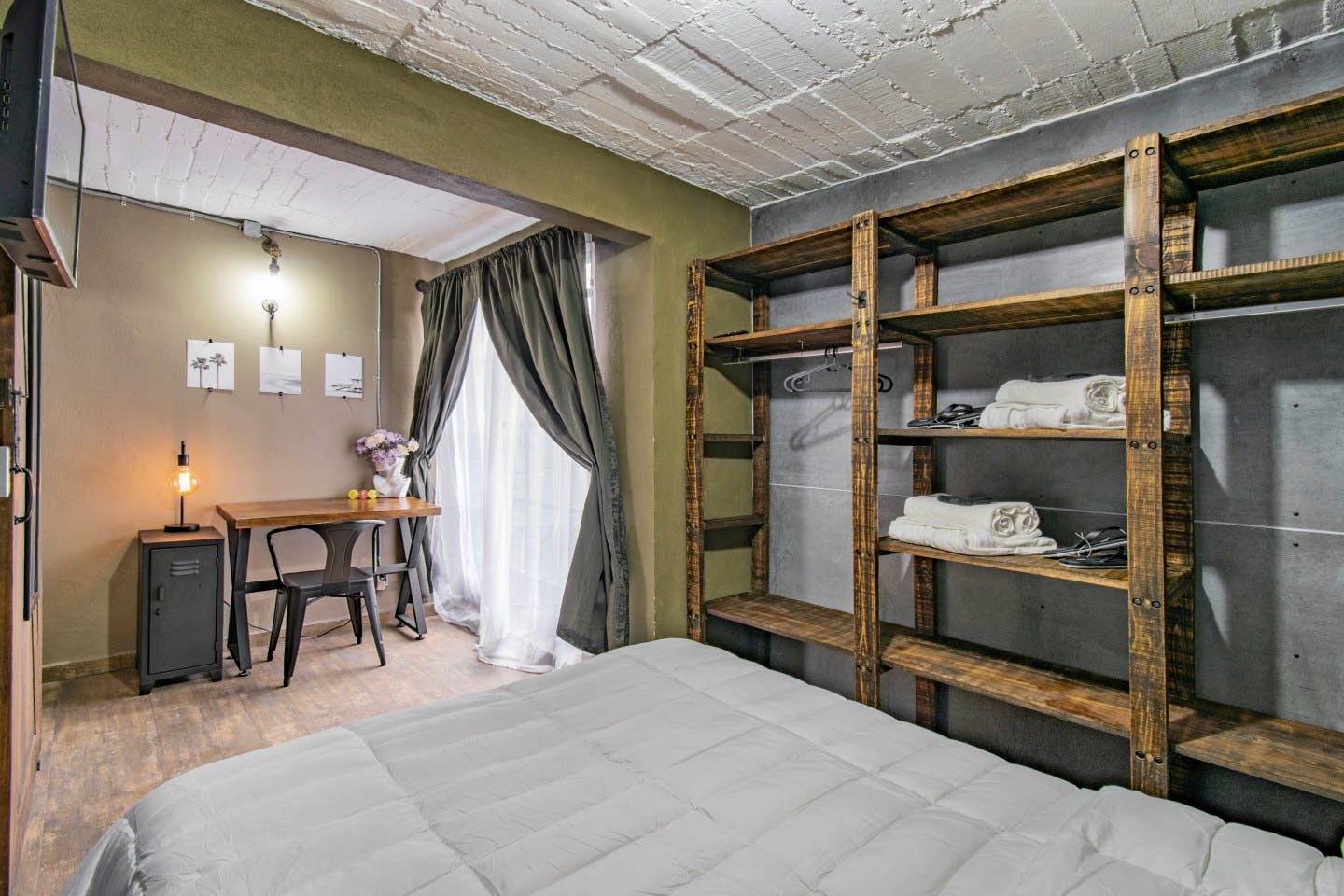  Private Queen Room  -  Industrial Designed Building w/ Coworking + Rooftop Deck  - Gallery -  5