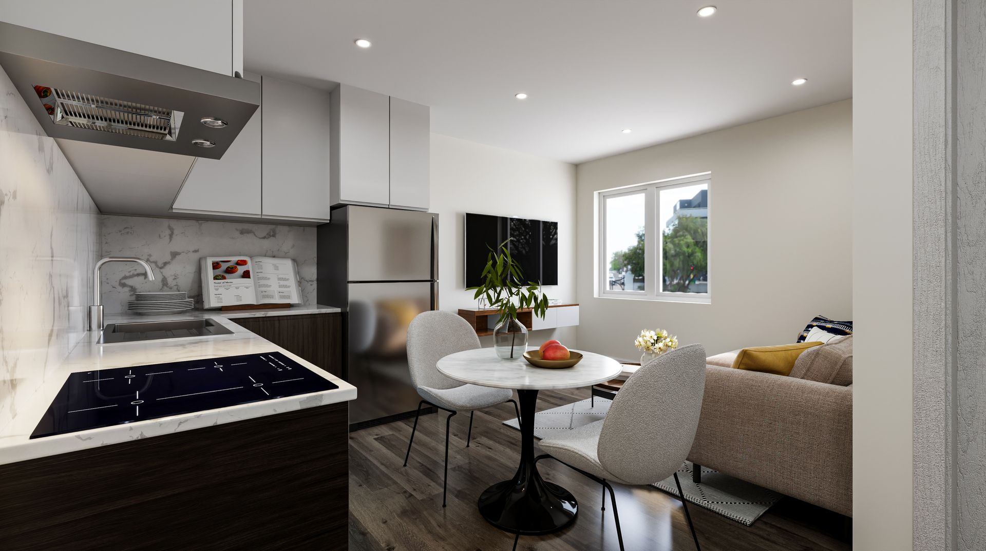 1 Bed 1 Bath Type C Unit 203, 303 - 2