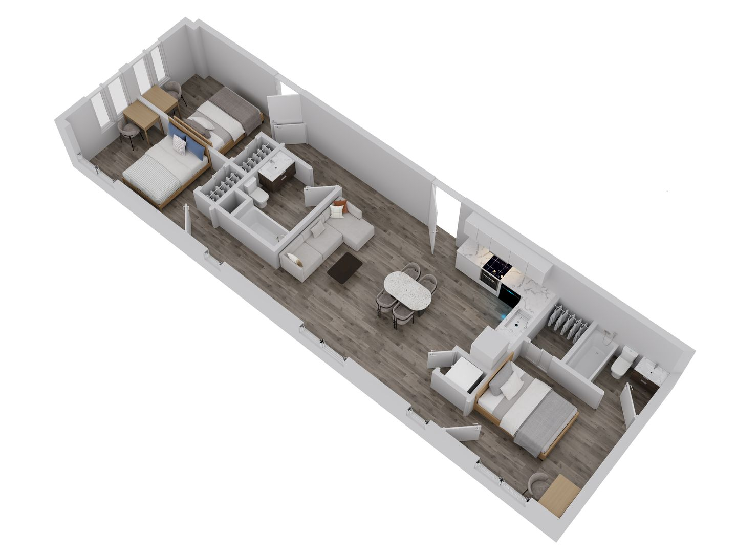 3 Bed 2 Bath Type G Unit 403, 503 - 1