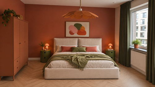 Furnished one bedroom apartment with separate bedroom