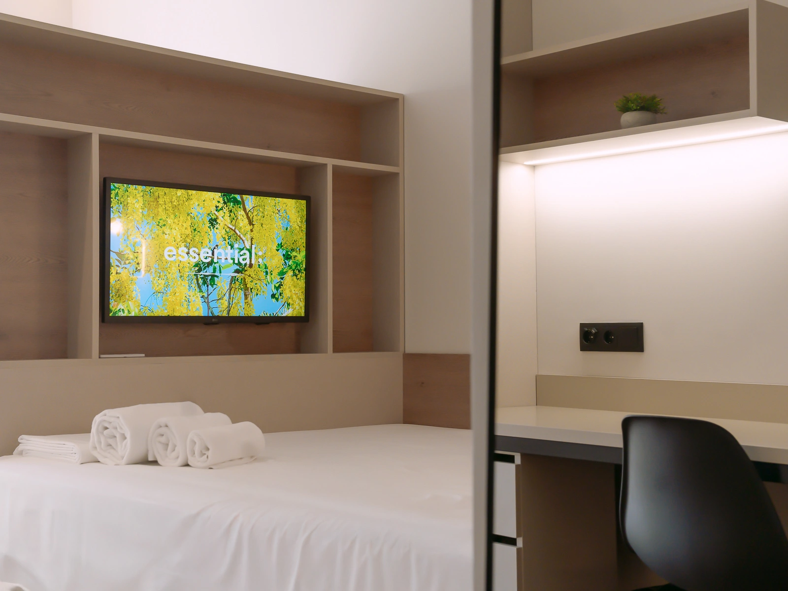 Double Bed In Shared Studio With Terrace - 1