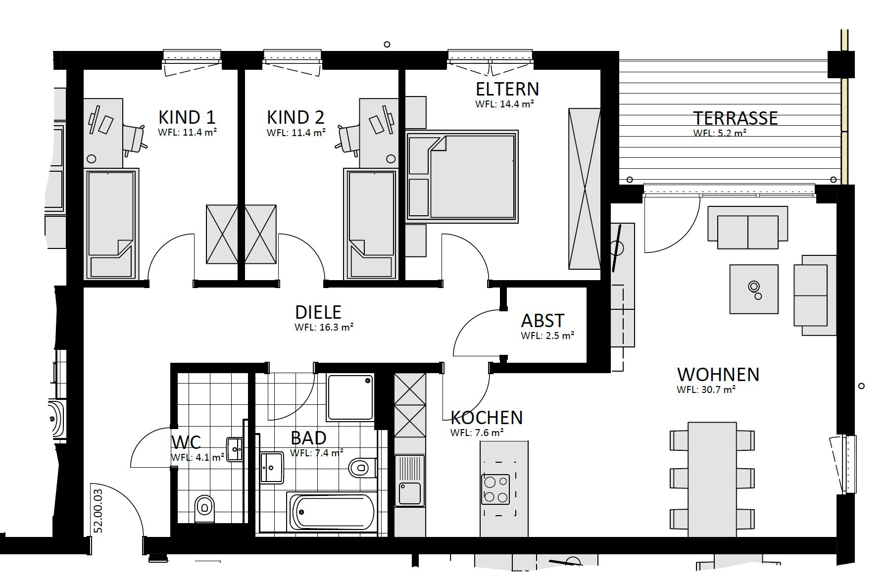 Jan-Mar 2027 - Modern, Spacious, Great Garden, Quiet, Underground Parking - 4