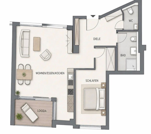 Modern & fully furnished apartment in Albstadt – Ideal for business travelers & commuters - Gallery - 7