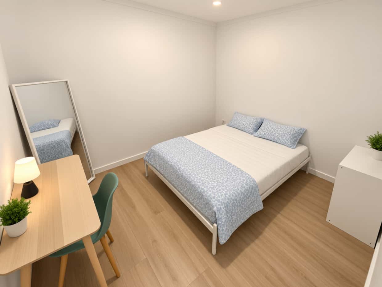 Bedroom In A 4-Bedroom Apartment In Rua Francisco Rodrigues Lobo, Lisbon - Room 3 - 1