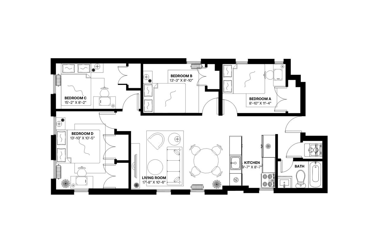 #379: Prospect Lefferts Gardens - Full Bedroom B - 5