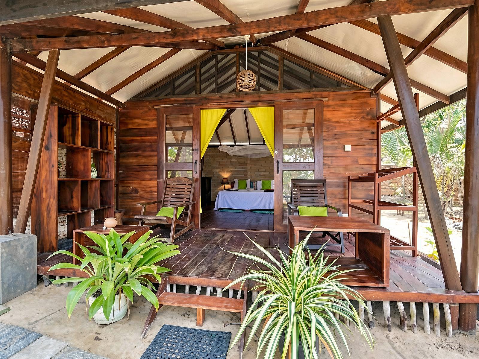 Private Lagoon Bungalow Full Board - Rural Airy w/ Coworking + Pool House - Gallery - 2