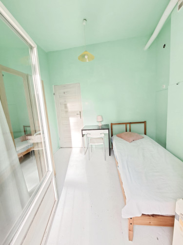 Cozy room with a balcony in the center