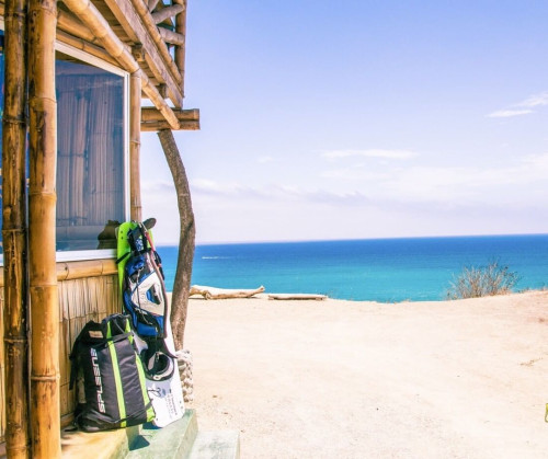 Beachfront Bamboo Villa w/ Coworking + Outdoors Areas