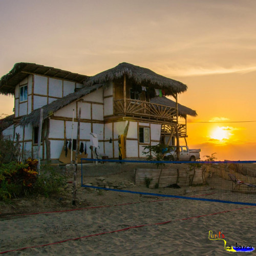 Beachfront Bamboo Villa w/ Coworking + Outdoors Areas