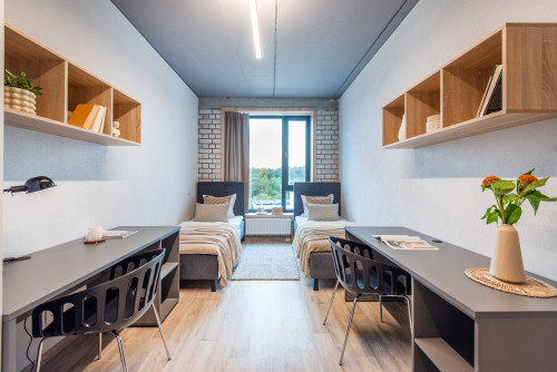 Twin studio 21 sq.m. in Vilnius