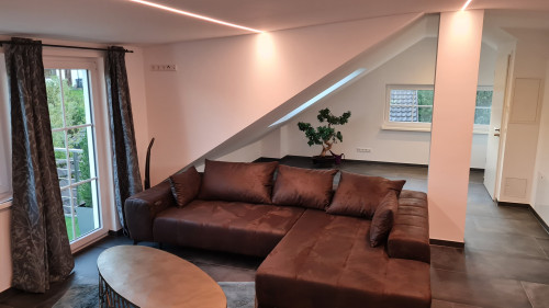 Lovingly furnished, luxurious new top floor apartment near the gold city of Pforzheim