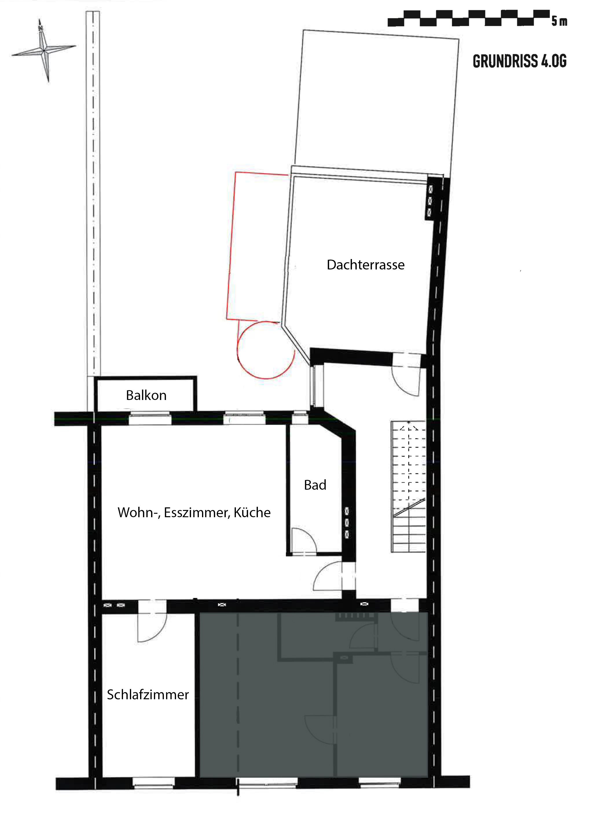 Wonderful, Bright Apartment In The Middle Of Düsseldorf With A Balcony And Its Own Large Roof Terrac - 7