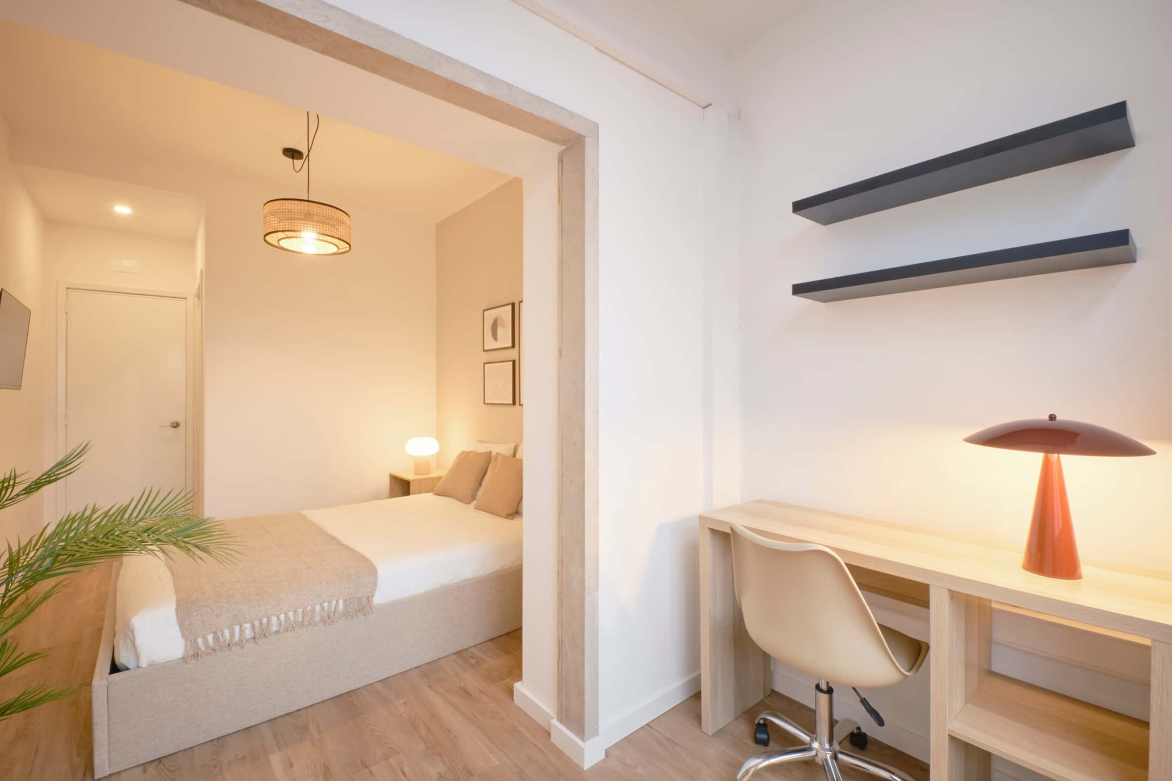 Bedroom In A 9-Bedroom Apartment In Rua Marquês Da Fronteira, Lisbon - Room 9 - 1