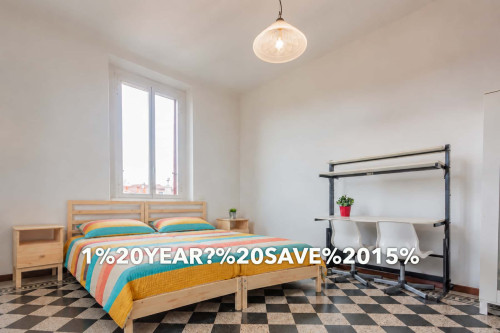 Room in Via Jacopino da Tradate, Milano for 70 m² with 2 bedrooms