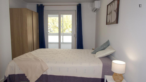 Bright and welcoming bedroom in central Lisbon