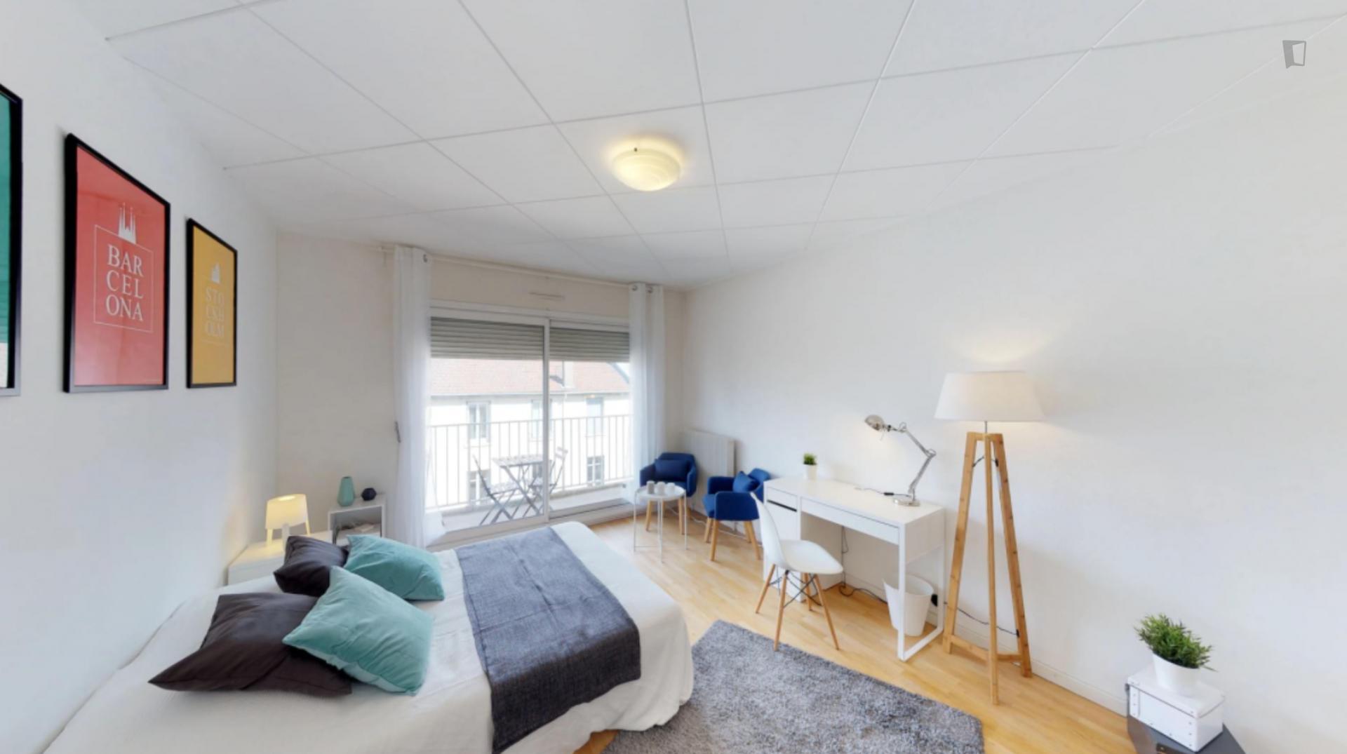 Splendid Double Bedroom Near Parc Sergent Blandan - 1