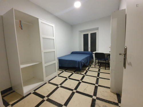 Welcoming double bedroom in a student flat, in the heart of Granada