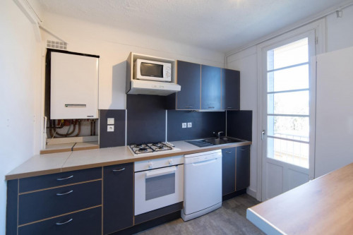 Luminous double bedroom in a 4-bedroom apartment near Saint Agne-SNCF transport station - Gallery - 6
