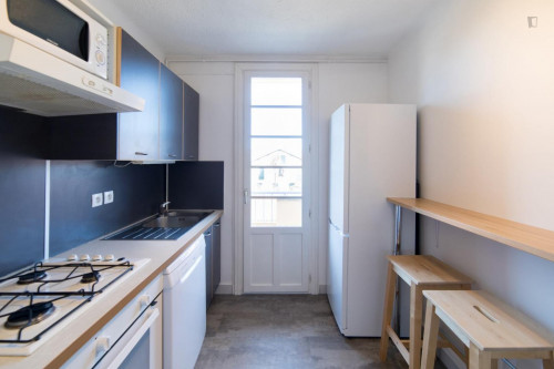 Luminous double bedroom in a 4-bedroom apartment near Saint Agne-SNCF transport station - Gallery - 8