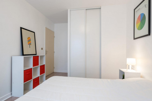 Bright double bedroom in La Guillotière-Sud