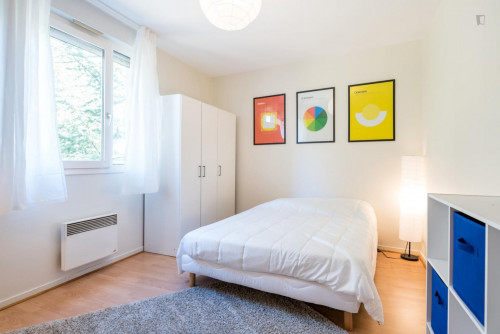 Pleasant double bedroom in Voltaire Part-Dieu