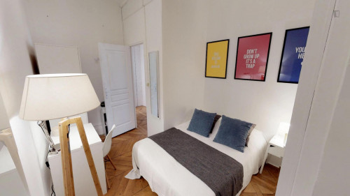 Cosy double bedroom in Ainay