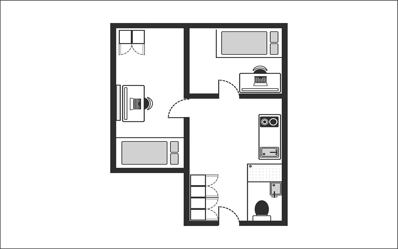  Two-Bedroom Apartment  -  The Stay Club Camden  - Gallery -  5