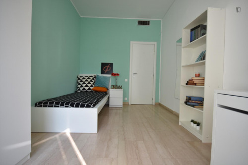 Bright single bedroom close to Humanitas University