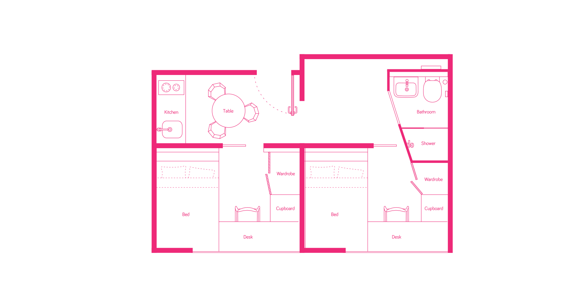 2 Bed Share Apartment - Scape Abercrombie - Gallery - 5