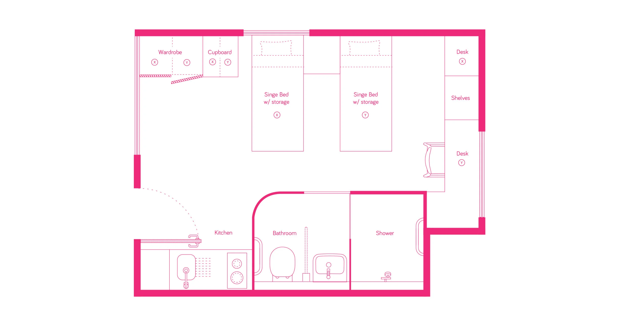  Ultra Twin Apartment - King Single Bed With High Floor  -  سكيب سوانستون  - Gallery -  9