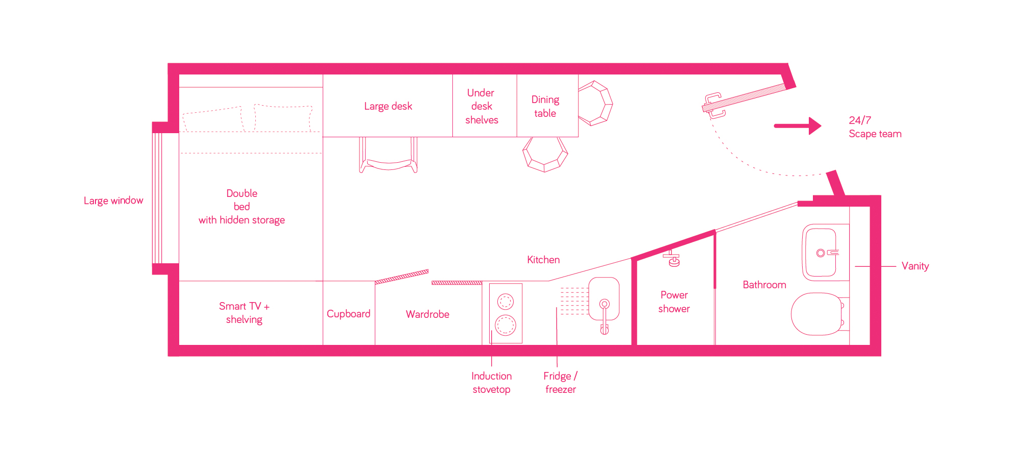 Signature Studio Apartment - Double Bed With Standard View - Scape South Bank - Gallery - 2