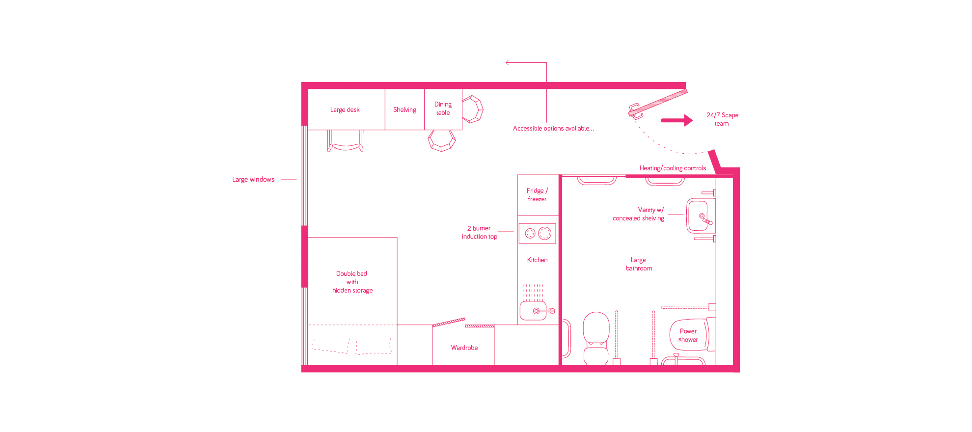 Ultra Studio Apartment - Double Bed With Standard View - Scape South Bank - Gallery - 6