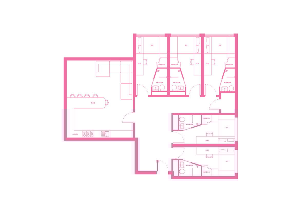  Double Bed With 5 Bed Apartment With Ensuite  -  سكيب بريزبان  - Gallery -  2