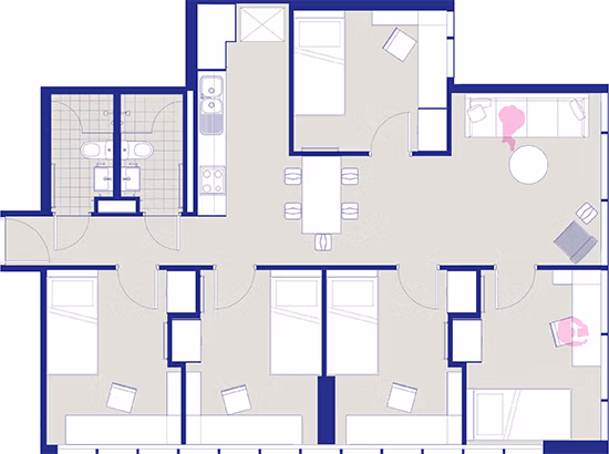  5-Bedroom Corner View  -  Student One Wharf Street  - Gallery -  9