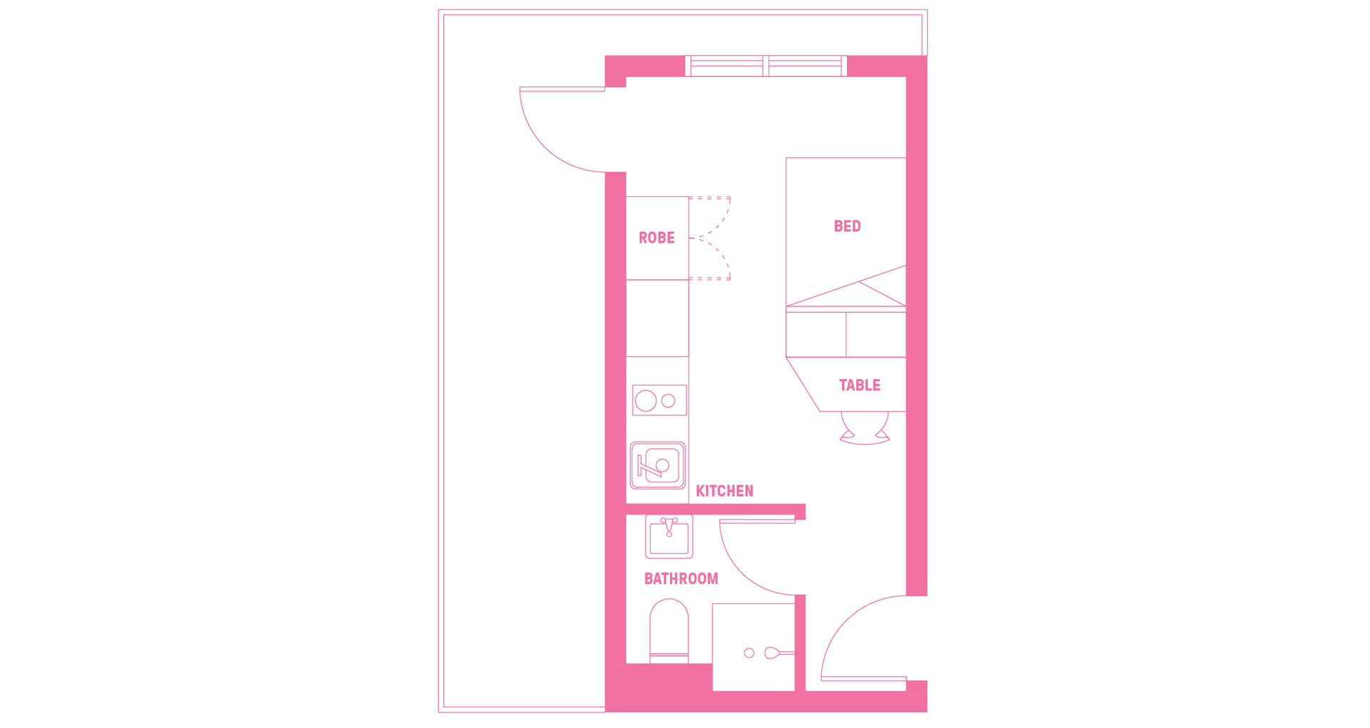 Signature Plus Studio Apartment - Double Bed With Standard View With Balcony - 2