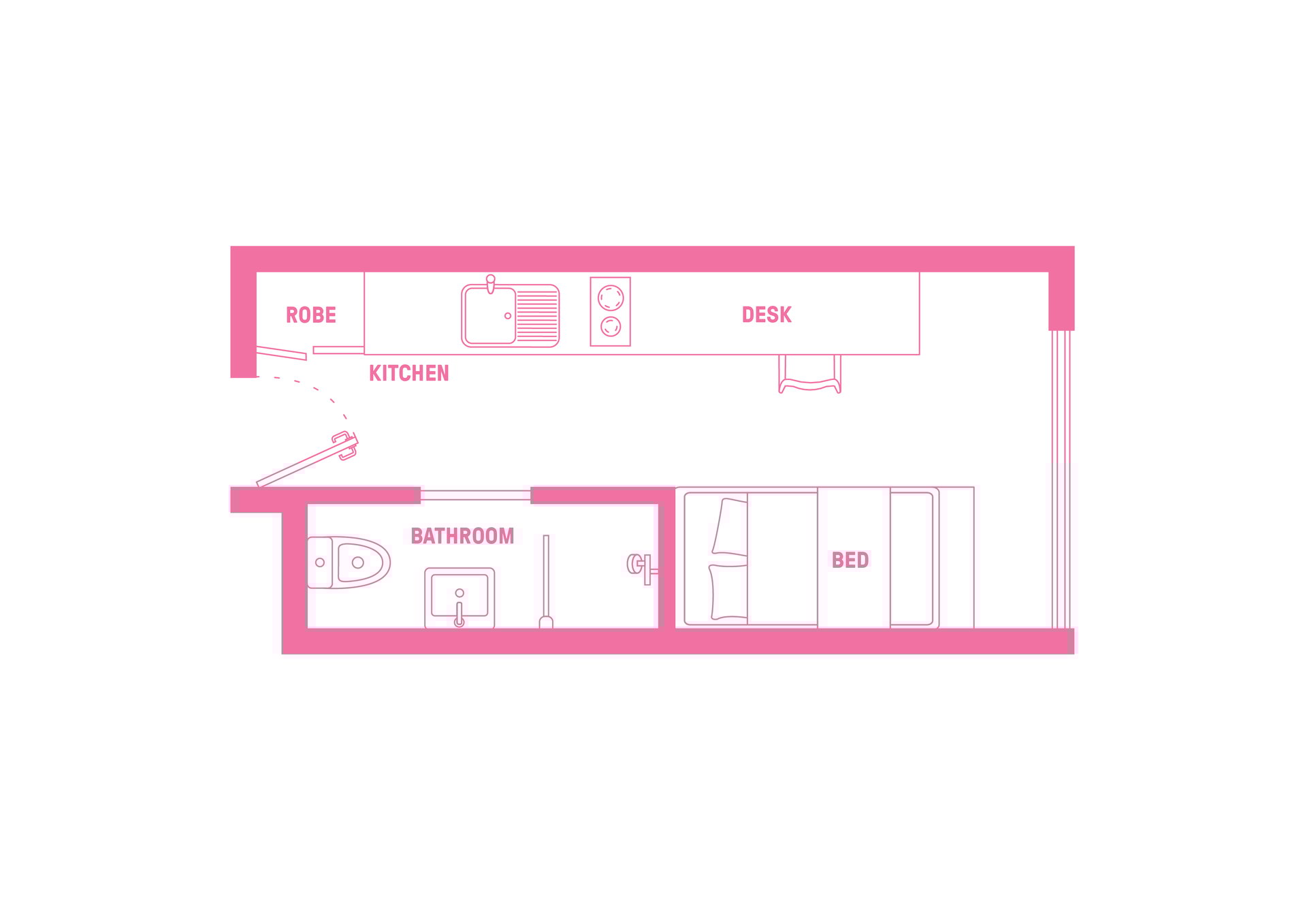  Signature Studio Apartment - Double Bed With Premium View  -  Atira Merivale Street - South Brisbane  - Gallery -  6