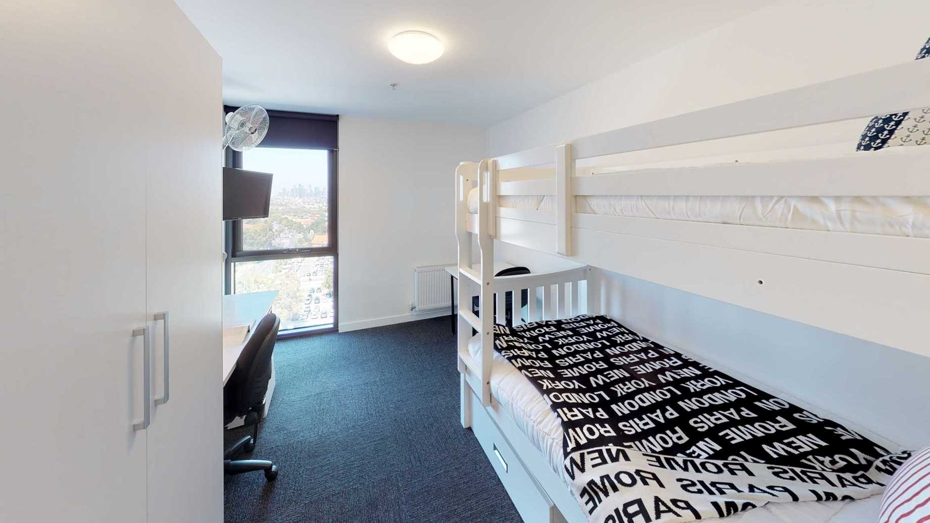  Studio Twin Share Bedroom  -  UniLodge Victoria University  - Gallery -  3