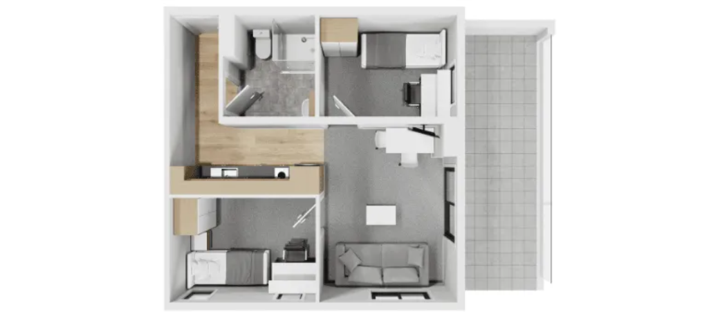 Two Bedroom Deluxe With Balcony - 3