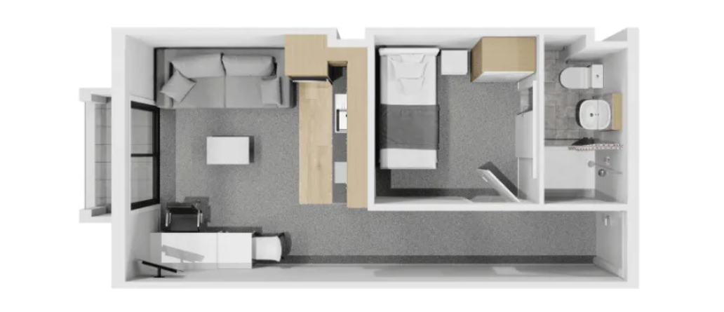 1 Bedroom Balcony - 8