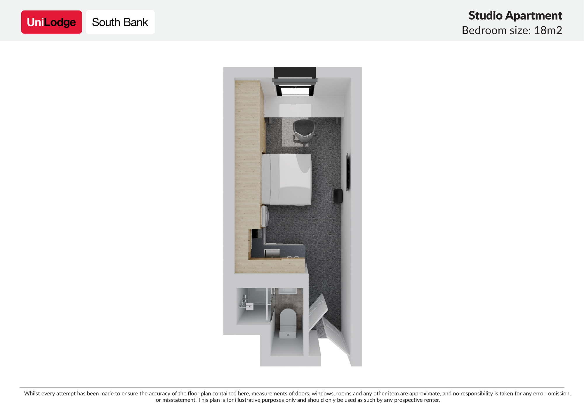 Studio Medium - UniLodge South Bank - Gallery - 9