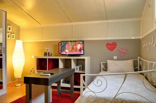 Twin bedroom with some restrictions in the kitchen (not possible to cook hot meals)