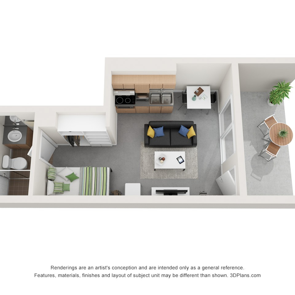Studio Apartment - Standard Low Rise - 3