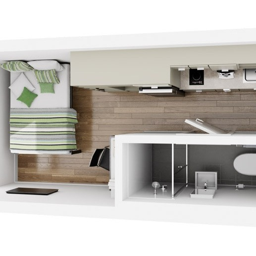 Studio Apartment - High Floor With AirCon And Double Bed - 4