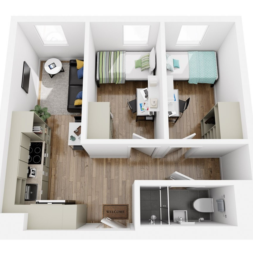 2 Bedroom Apartment High Floor With Aircon - 2