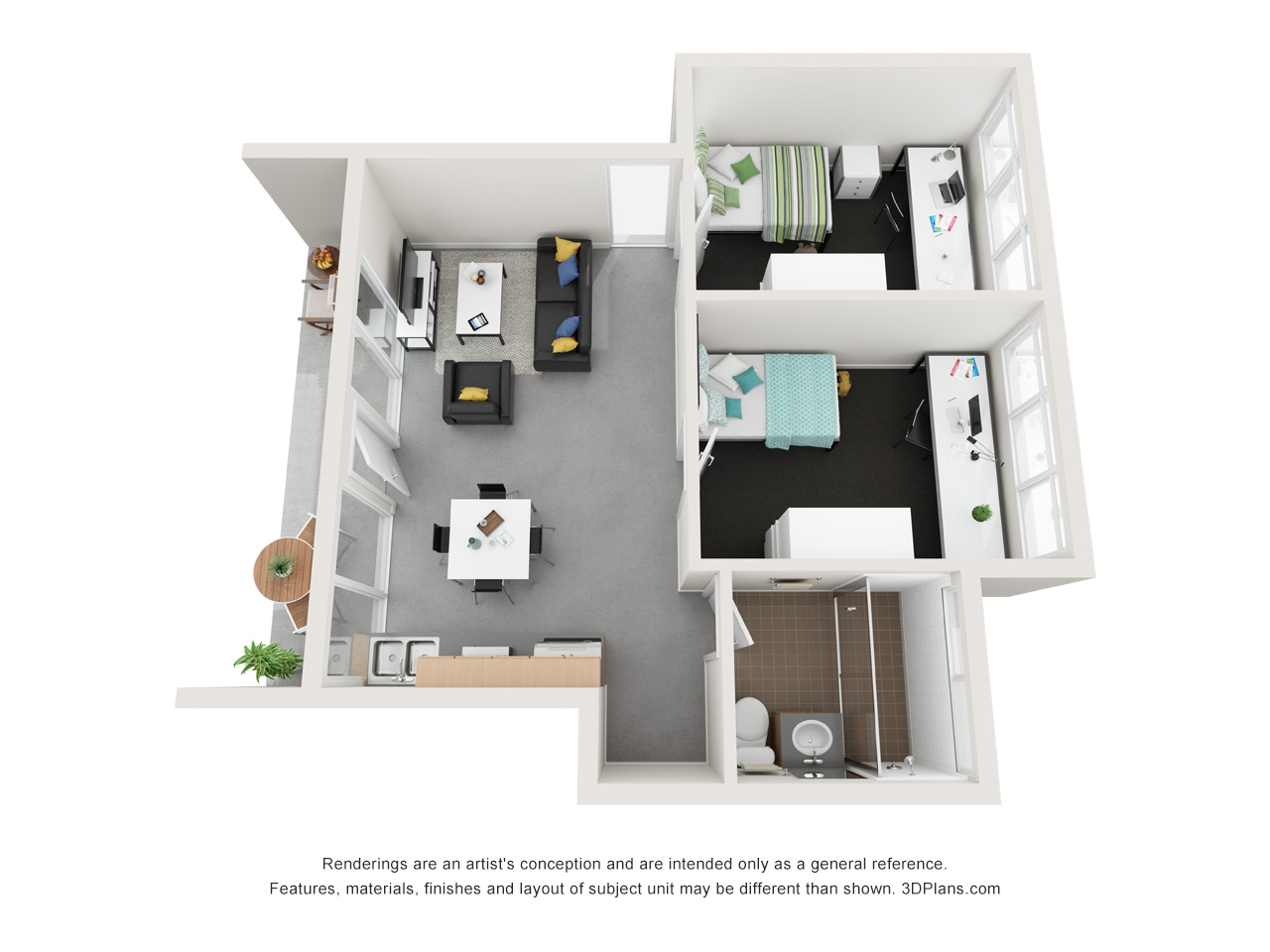 2 Bedroom Apartment Premium - جريفث يونفرستى فيلادج - Gallery - 2