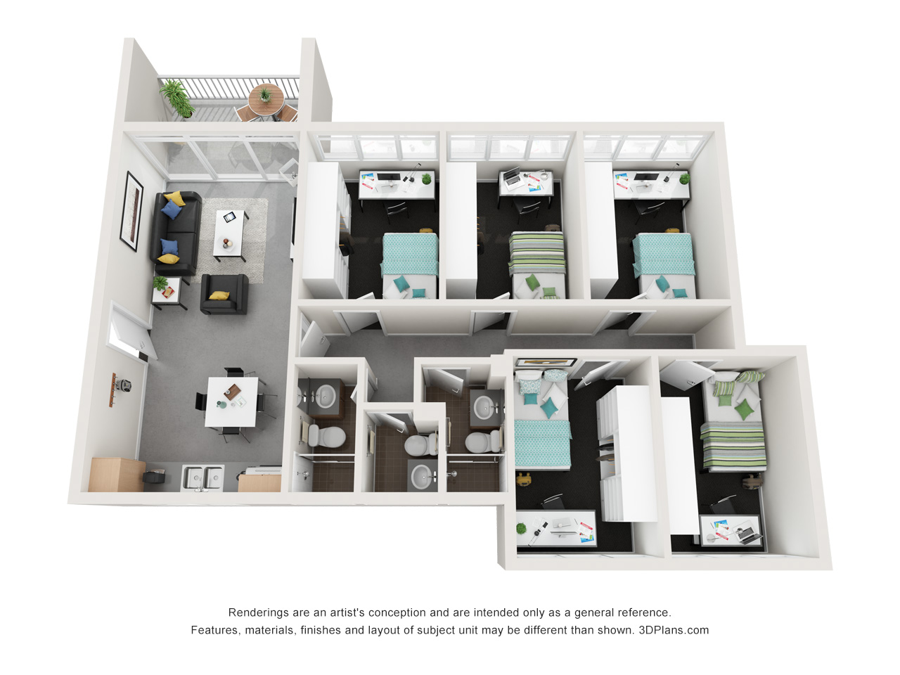  5 Bedroom Apartment  -  Griffith University Village  - Gallery -  7